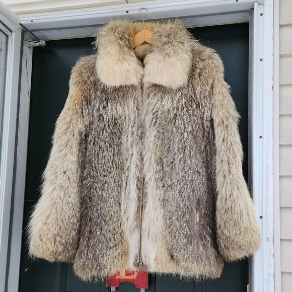 Ben Price Men's or Women's Coyote Fur Jacket - XL or 2XL Vintage Mob Wife